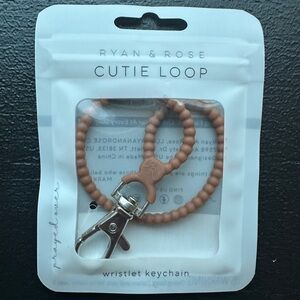 Ryan & Rose Brown Wristlet Keychain
